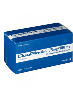 DUOPLAVIN 75 mg. / 100 mg. 100 tablets